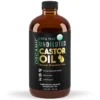 Organic Castor Oil for Skin Hydration - Therapeutic Cold Pressed, USDA Certified